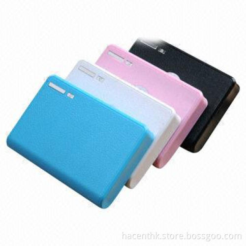 Promotional 10,000mAh Mobile Portable Power Banks with 5V/1A Input and CE, RoHS, FCC Marks
